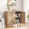 Tribesigns Modern 59 Inch White Wood Storage Cabinet Freestanding Buffet Sideboard